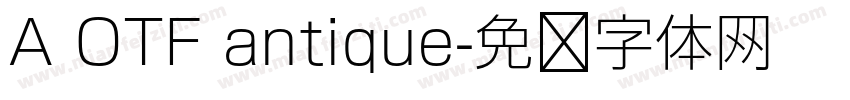 A OTF antique字体转换